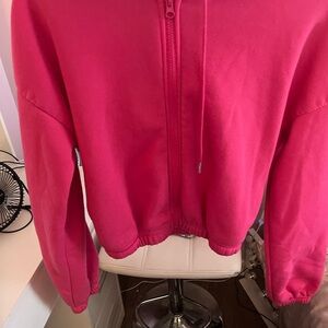 Pink Zip-Up Hoodie